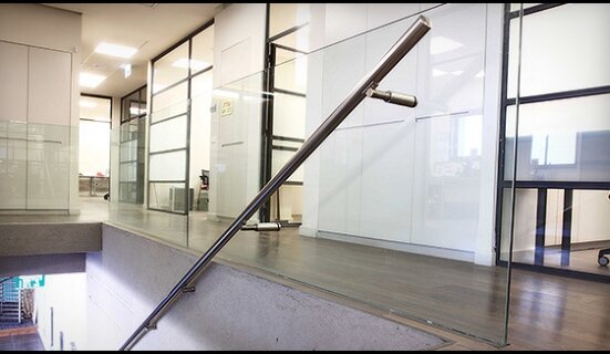Glass banisters