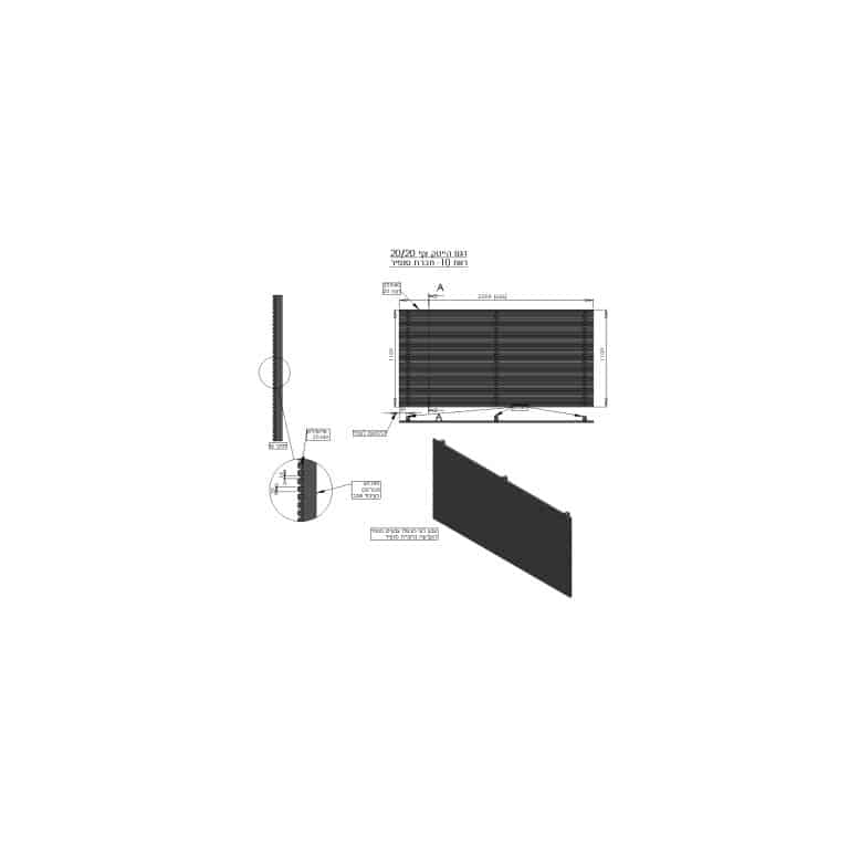 פרט גדר צף 20 20